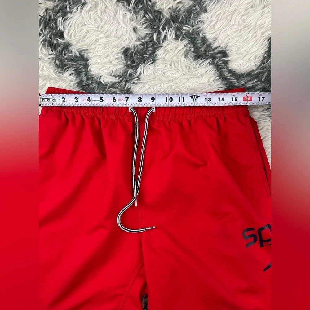 Speedo Men's Red Swim Trunks Size Large